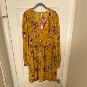 Yellow Floral Dress